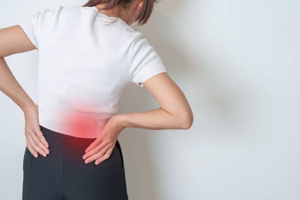 Woman with kidney pain